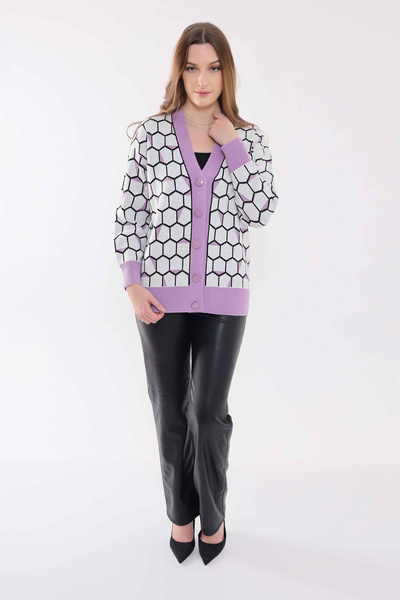 GND Honeycomb Pattern Knitwear Cardigan
