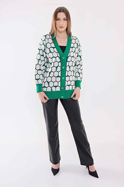 GND Honeycomb Pattern Knitwear Cardigan