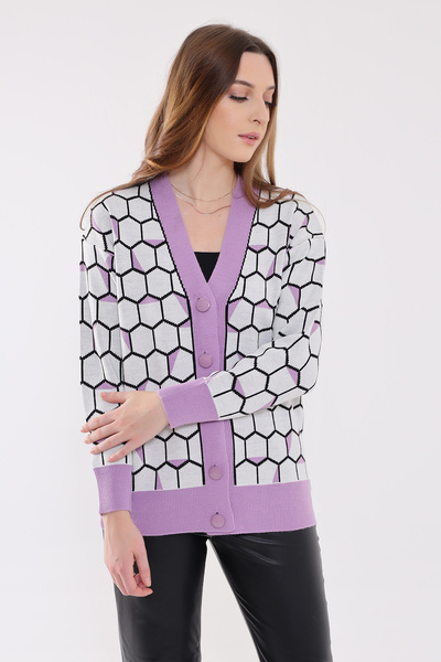 GND Honeycomb Pattern Knitwear Cardigan