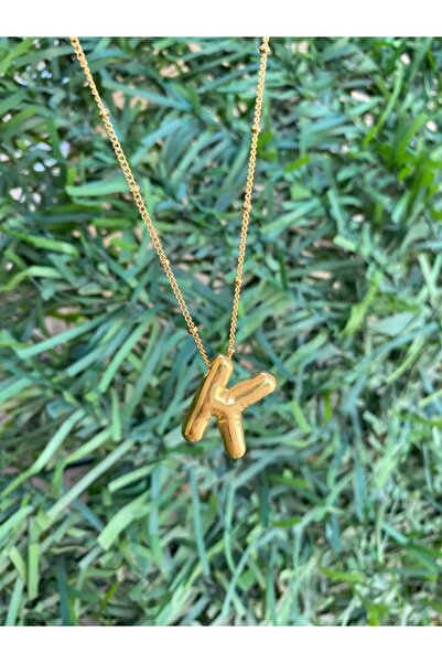 Genel Markalar GOLD ÇELİK K HARFLİ BALON KOLYE