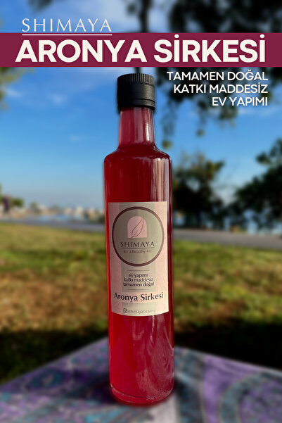 SHIMAYA Aronya Sirkesi (500 ML) %100 Ev Yapımı Ve Doğal Fermantasyon