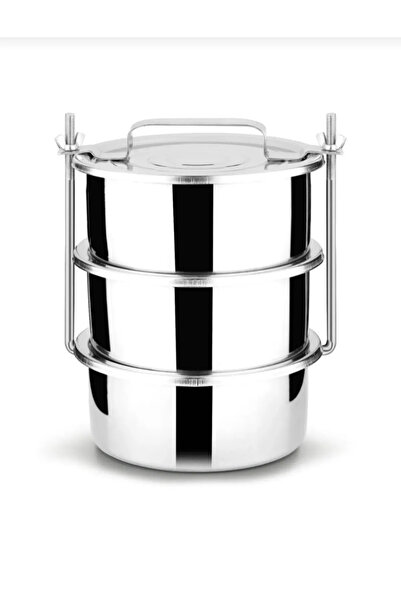 çakır çelik 3 Lü Sefer Tası 16x8 Cm 3,4 Kişilik
