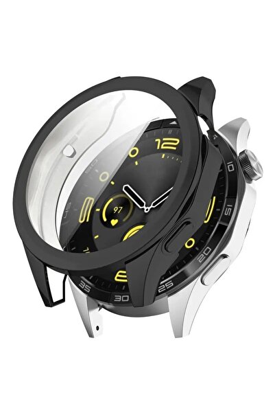NANOSPACE Huawei Watch GT4 46mm Uyumlu Kasa ve Ekran Koruyucu 360 Tam Koruma ...