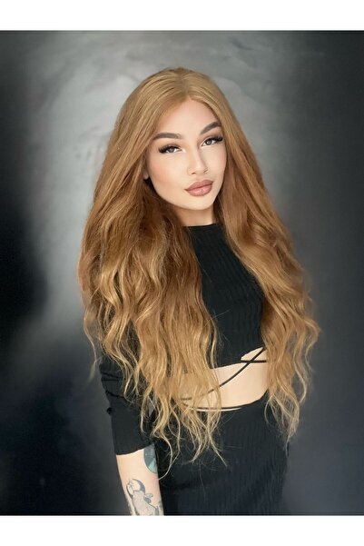 Suzan Peruk Karamel Kumral Gerçek Saç Tül Peruk 63