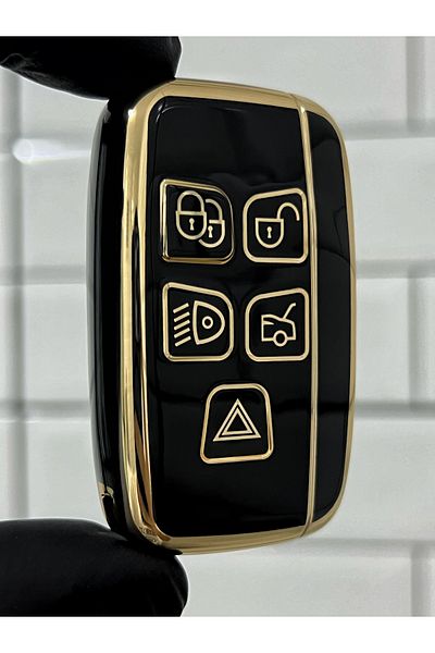 BARKAS ELEKTRONİK Range Rover Evoque Compatible Vogue Sport Discovery Freelander Smart Nano Key Case Black