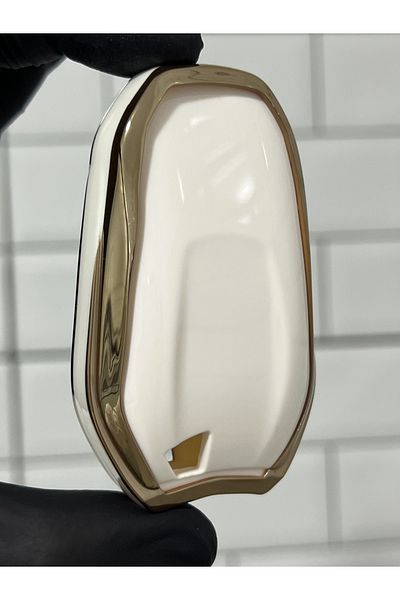BARKAS ELEKTRONİK Peugeot Smart Nano Key Case - White, 208 308 408 508 2008 3008 5008 Model Compatible
