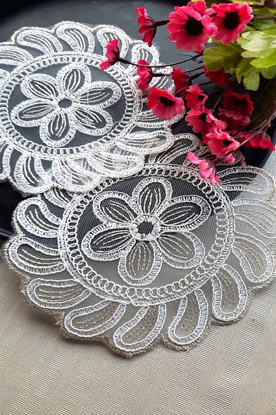 Emtory Home 6 τεμάχια Astrea Cream Coaster & χαρτοπετσέτες για κοκτέιλ
