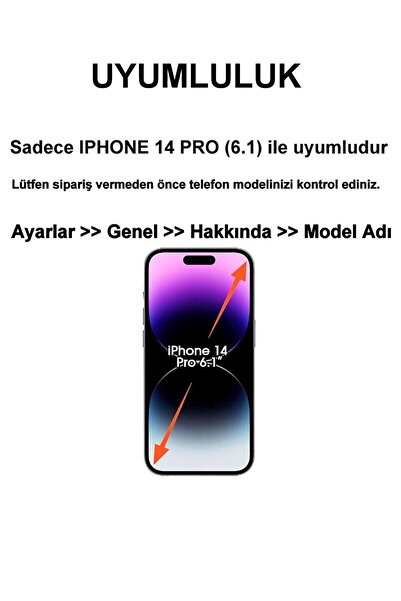 HyperAge iPhone 14 Pro Kılıf Ultra Ince Mat Yüzeyli Elden Kaymaz Kamera Korumalı Kapak Yarı Şeffaf Derin Mor