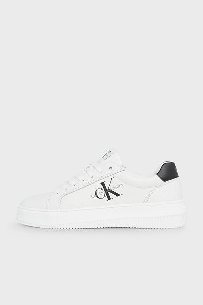 Calvin Klein Dámské logo značky Šněrování Neklouzavá podrážka Běžné Bílé2 Tenisky YW0YW00823-0LB