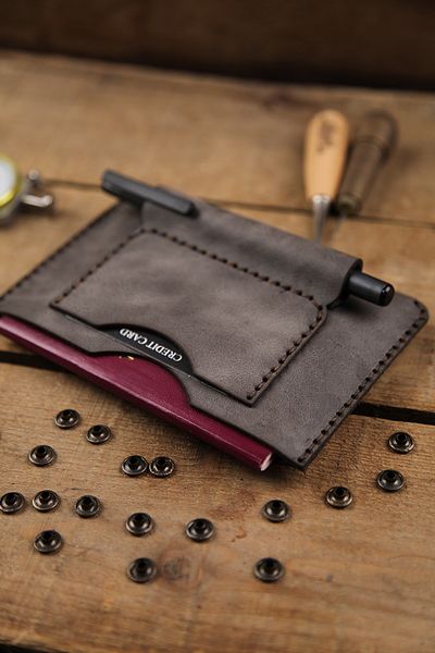 New Coast Leather 1900's Πορτοφόλι διαβατηρίου από γνήσιο δέρμα - Χειροποίητο