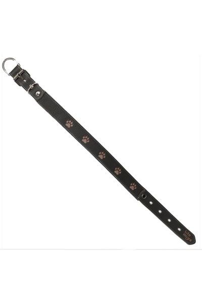 Glipet Glpet Genuine Leather Paw Patterned Soft Textured Collar 4X65 cm