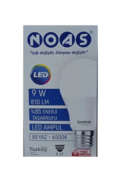 Noas Tasaruflu Led Ampul 9w ' Marka' NOAS9L