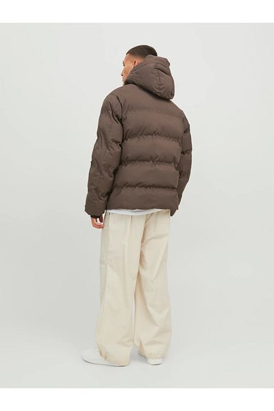 Jack & Jones Мъжко яке Jack&Jones с качулка, водоустойчиво, цвят кафяво, 3M Thinsulate, 12238998