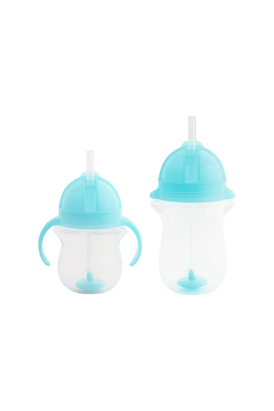 Munchkin Click Lock Spout Drinking Cup with Straw 6 months 207 ml Blue and 12...