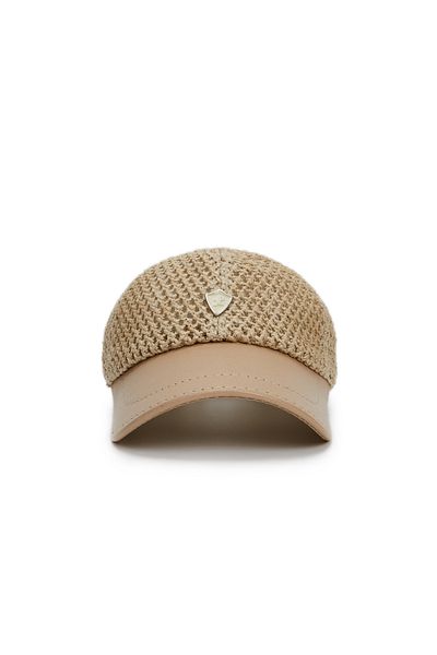 Tamer Tanca Men's Leather/Straw Hat Hat 524 1093 Ith Hat Y23