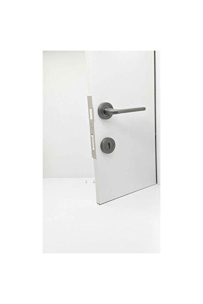 KOLDOOR AL48 Araç Mat Skoç Füme Rozetli Oda Kapı Kolu 4 Takım