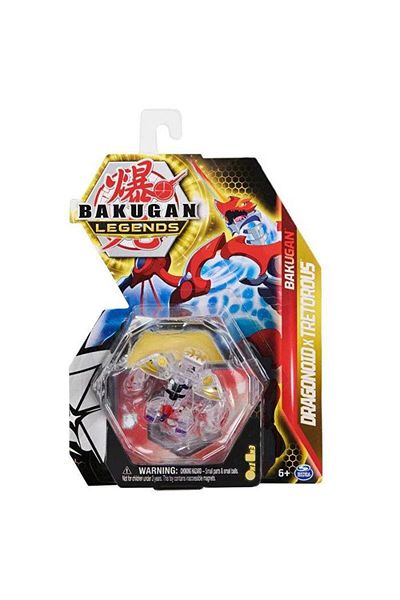 Spinmaster كرة Spin Master Bakugan Legends الأساسية606609320140514 Dragonoid Tretorous (رمادي)، لعبة مجسمة