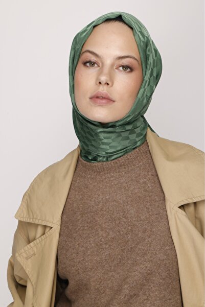 VALORSCARF شال جاكار حريري بنمط شجرة الشاي كوزا