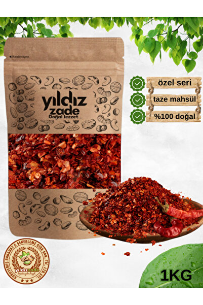 yıldızzade pul biber acısız yeni mahsül 1 kg