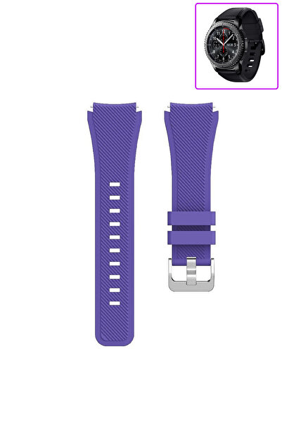 Tagomoon Samsung Gear S3 Frontier Akıllı Saat Uyumlu Tırtık Desenli Silikon K...