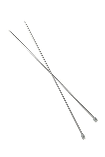 Yabalı 35Cm Titanyum Şiş No:6 Düz Örgü Çalışmaları İçin Dayanıklı El Aleti