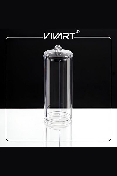 Vivart Luxury Covered Disc Cotton Organizer Makeup Cotton Box