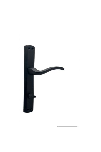 KOLDOOR Black Luxury Mirrored - Wc Bathroom Door Handle Right Presses 1 Set