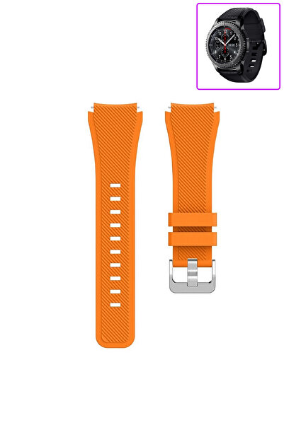 Tagomoon Samsung Gear S3 Frontier Akıllı Saat Uyumlu Tırtık Desenli Silikon K...