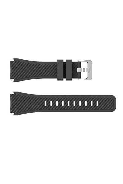 Tagomoon Samsung Gear S3 Frontier Akıllı Saat Uyumlu Tırtık Desenli Silikon Kordon Kayış