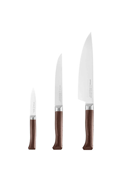 Opinel Forges 1890 Paslanmaz Çelik 3'lü Şef Bıçak Seti