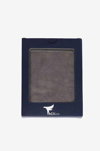 AC&Co / Altınyıldız Classics Men's Anthracite Special Gift Boxed Wallet with Card Compartment