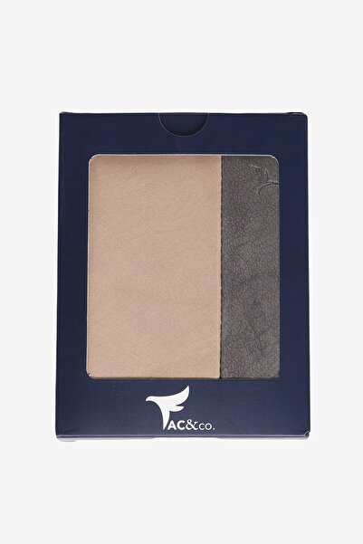 AC&Co / Altınyıldız Classics Men's Mink-Anthracite Wallet with Gift Box and Card Compartment