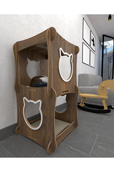 Hzm Collection Büyük Kedi Evi Xxl 3 Katlı