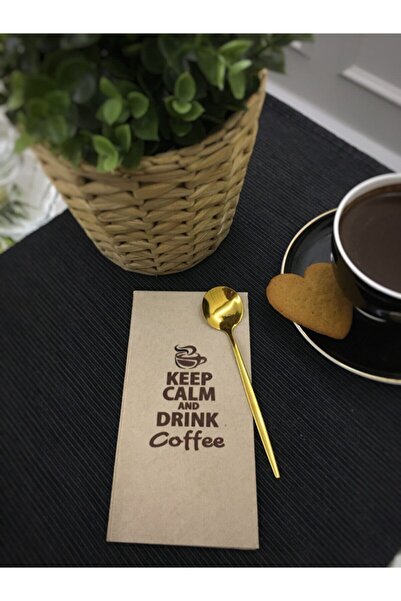 busrasdesign منديل تقديم كرافت من Keep Kalm مكون من 16 قطعة