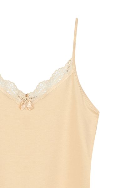 HNX Cotton Collar Lace Thin Strap Women's Tank Top