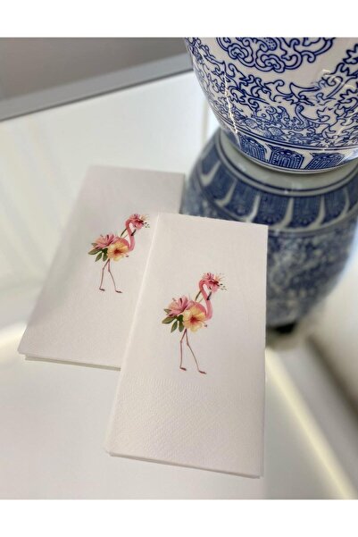 busrasdesign منديل عرض مطبوع عليه فلامنغو 16 قطعة