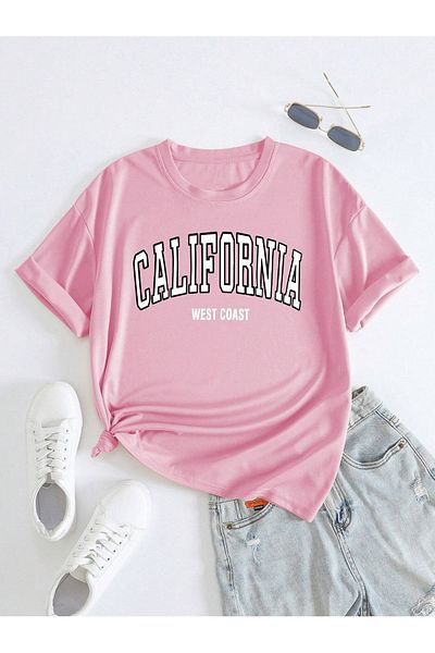 MOONBULL Μπλουζάκι Unisex Oversize California West Coast με στάμπα