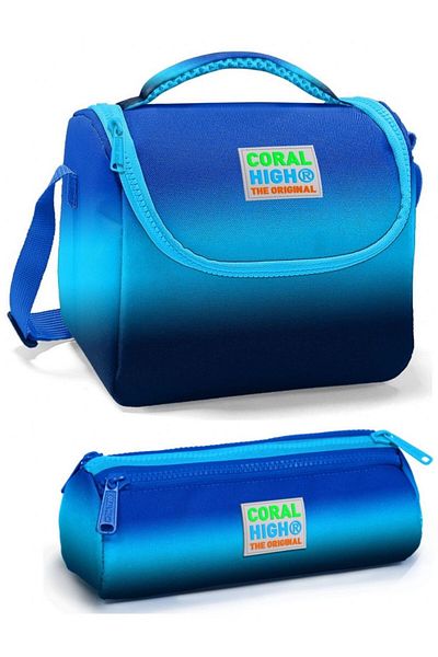 Coral High Тъмносиня чанта за обяд за момче с градиент