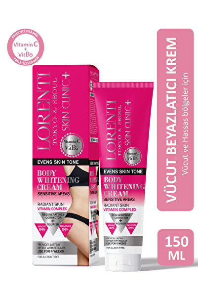 LORENTİ Vücut ve Hassas Bölge Beyazlatıcı Krem 150 ml