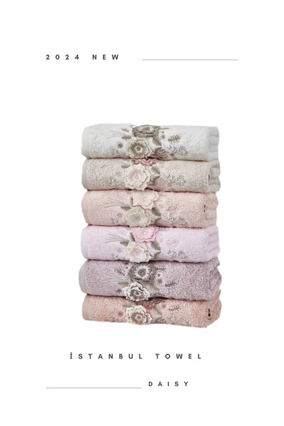 istanbul towel 6'lı DAISY El Havlusu İstanbul Towel Özel Ürün