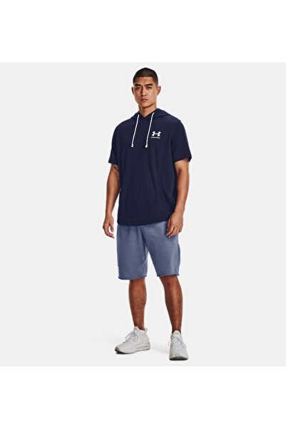 Under Armour Erkek UA Rival Terry Kısa Kollu Kapüşonlu Üst 1370396-410