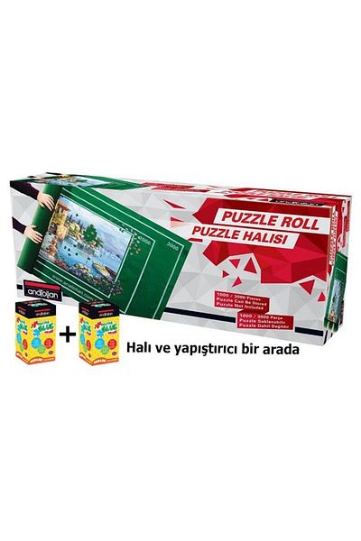 Anatolian Puzzle Rug 2 Pieces Shiny Adhesive