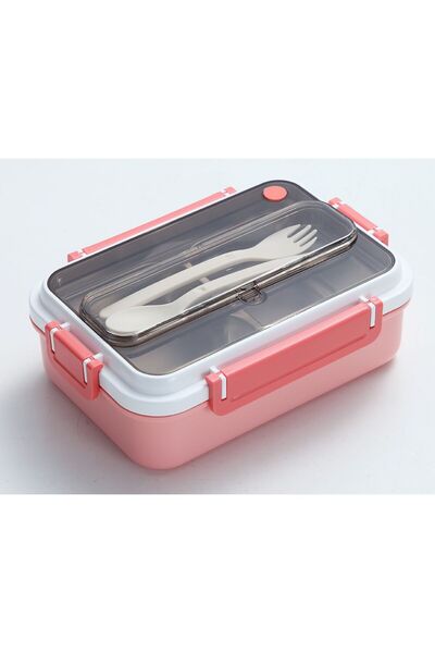 Vagonlife 1000 ml Pembe Paslanmaz Çelik Yemek Kabı