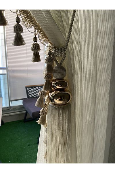Akcan White Color Gold Panama Long Bracelet