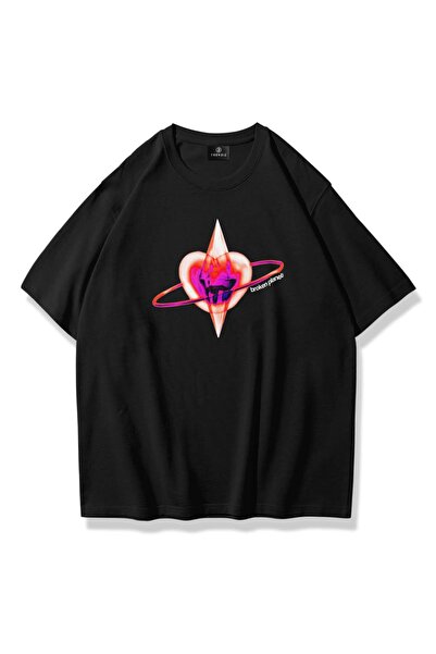 Adrift Unisex majica Broken Planet crna