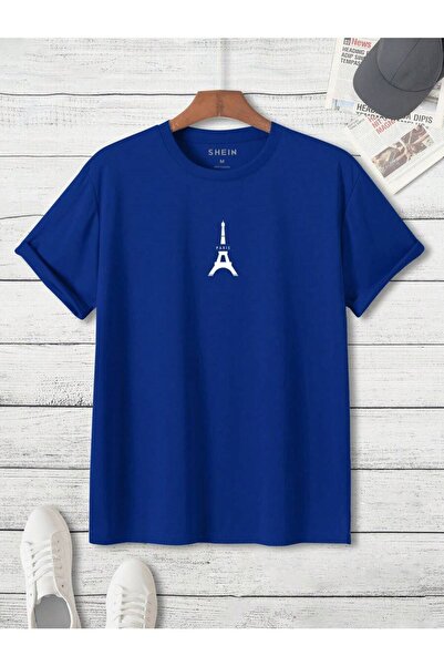 Tarzsokak Μπλουζάκι Unisex Oversize Eiffel Tower με στάμπα