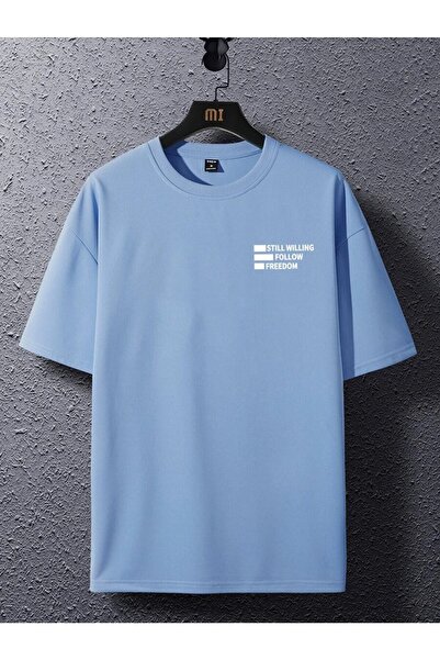 Adrift Unisex Oversize kroj 'Follow Freedom' Štampano majica