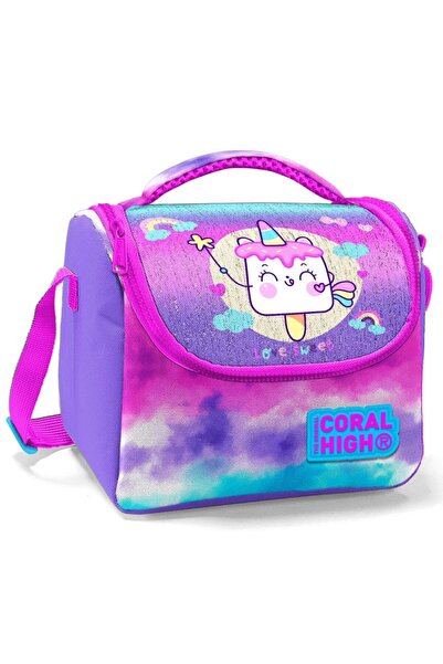 Coral High Devojčin roze i ljubičasti školski ručak sa sladoledom Torba - Ter...