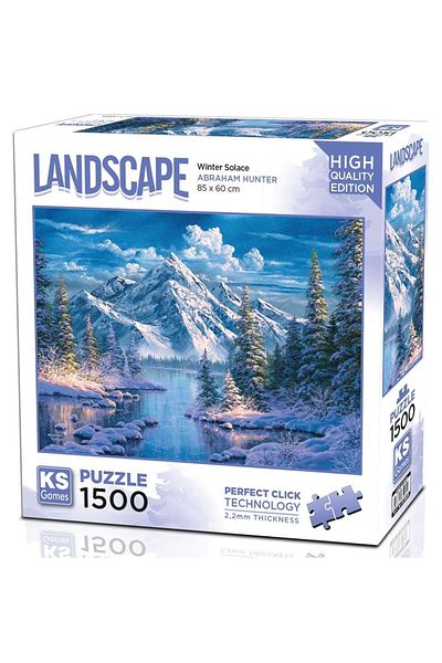 Ks Games 1500 Piece Mountain And Frozen Lake Puzzle