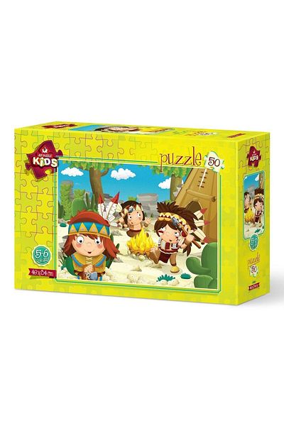 Art Puzzle Little Indians 50 Piece Jigsaw Puzzle